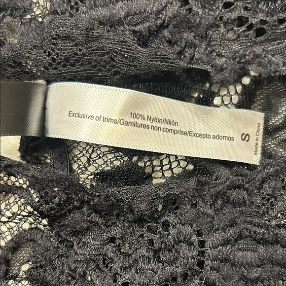 EVELUST Black Lace Halter lingerie piece Small intimate open back - Picture 3 of 7